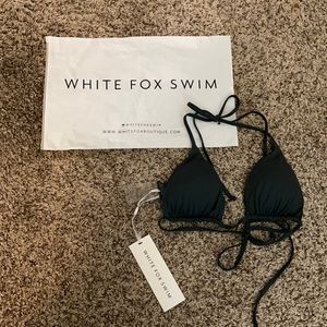 White fox boutique bikini top-lagoon